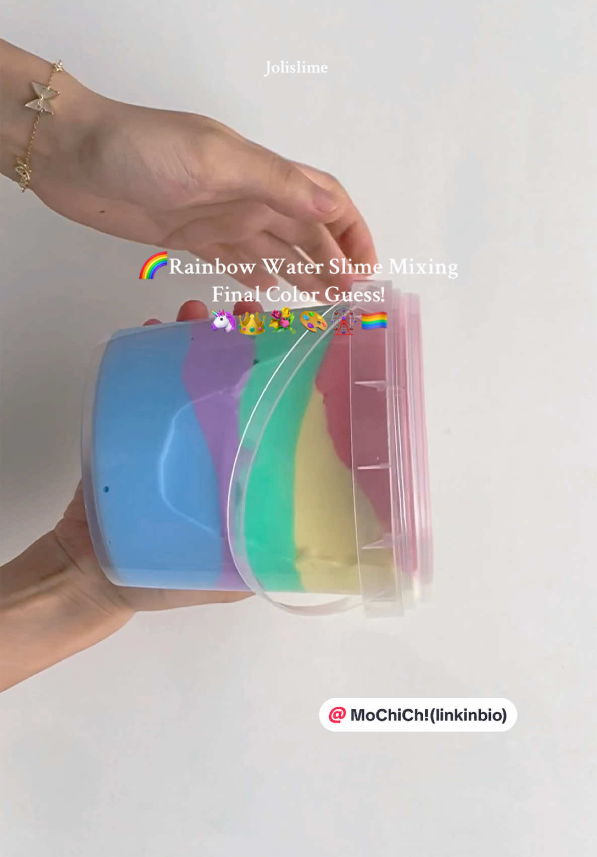 👑Do u like water slime color mixing? Thinking about to make it for Jolislime. #slimeasmr #rainbowslime #slimefun #asmr #rainbowwater #slimemixing #fyp #asmrslime #rainbowmix #slimecreation #rainbowmagic #asmraddict #slimetime 