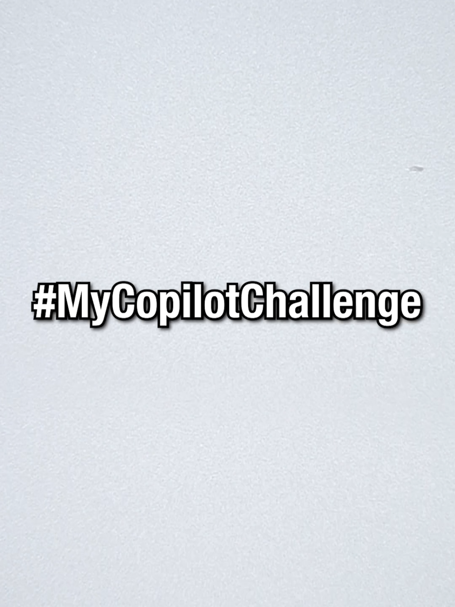 You heard the guy…use Copilot, win money 🤑 #MyCopilotChallenge rules:​ ​ 1️⃣ Pick theme (“Amazing Moments” or “Unique Uses”)​ 2️⃣ Hit record​ 3️⃣ Share short video on IG or TikTok, tag @MicrosoftCopilot and include #MyCopilotChallenge​ 4️⃣ We'll select finalists and let voting determine the winners!​ ​ 18+. Entry period ends 2/2/25. Good luck! #MicrosoftCopilot #Creativity