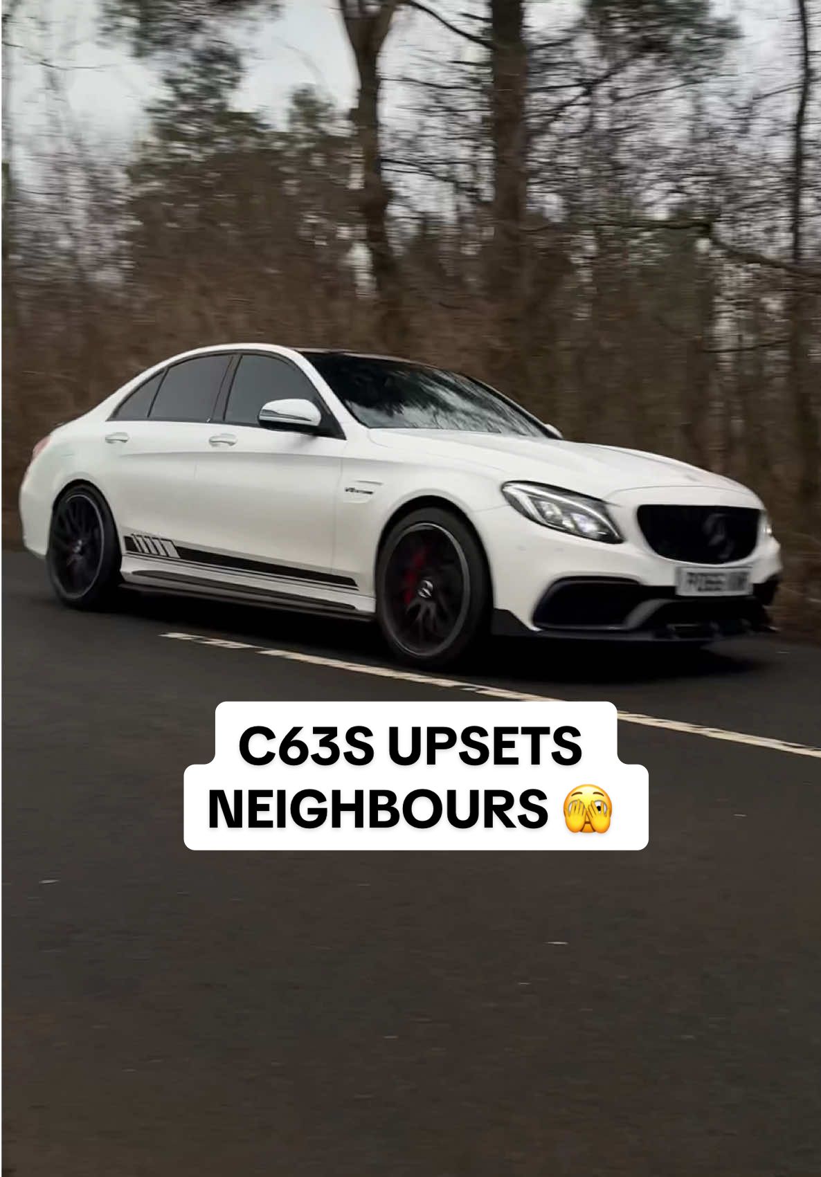 Did you see him 😅 #mercedes #mercedesbenz #mercedesamg #mercedesamg #cclass #c63 #c63s #c63samg #c63amg #tuned #exhaust #exhaust #karen #neighbors 