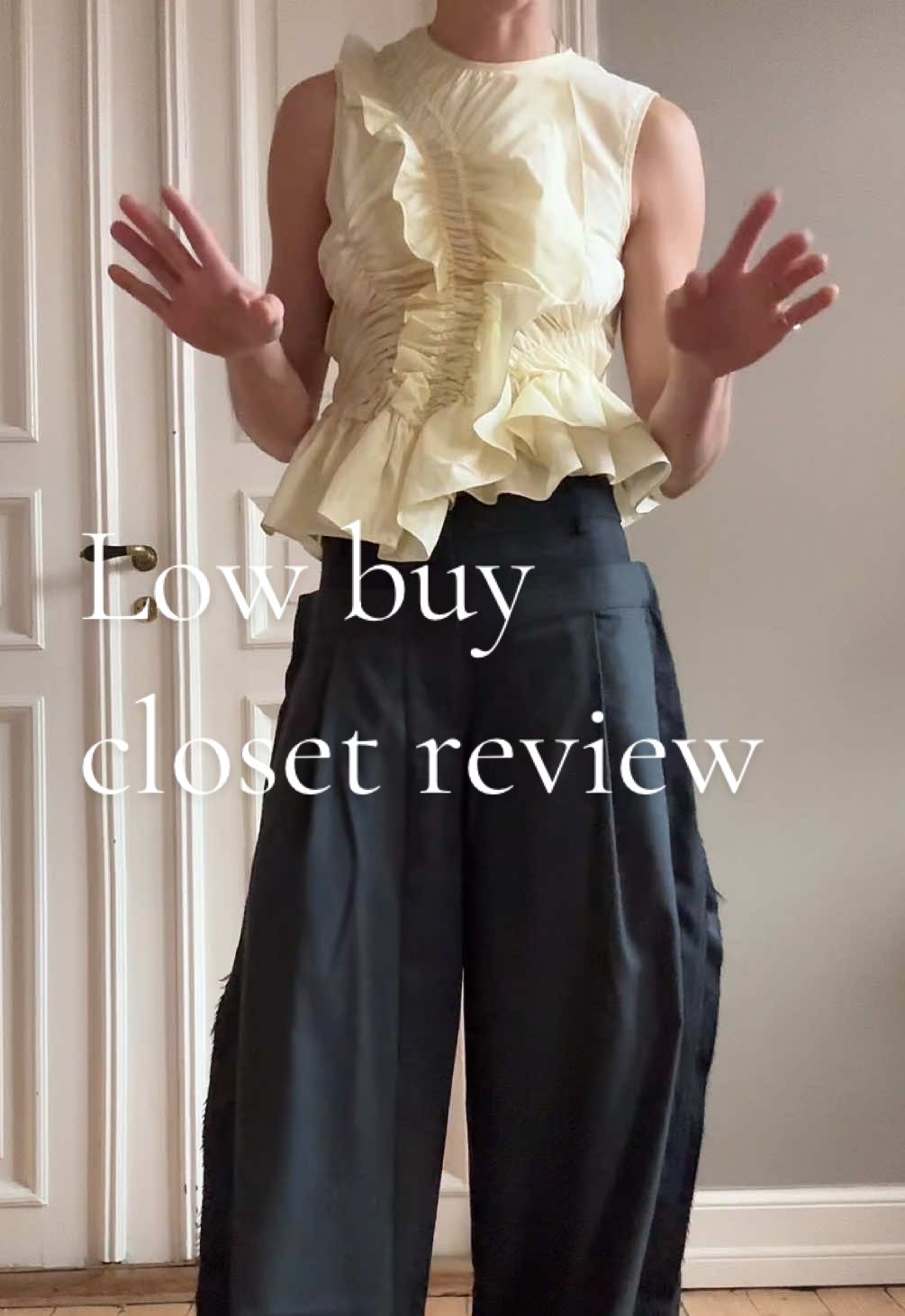 Low buy closet review - Do I get to keep any of it? #lowbuy #personalstyle #danishdesign #fashiontiktok #fashionhelp #chinesedesigner 