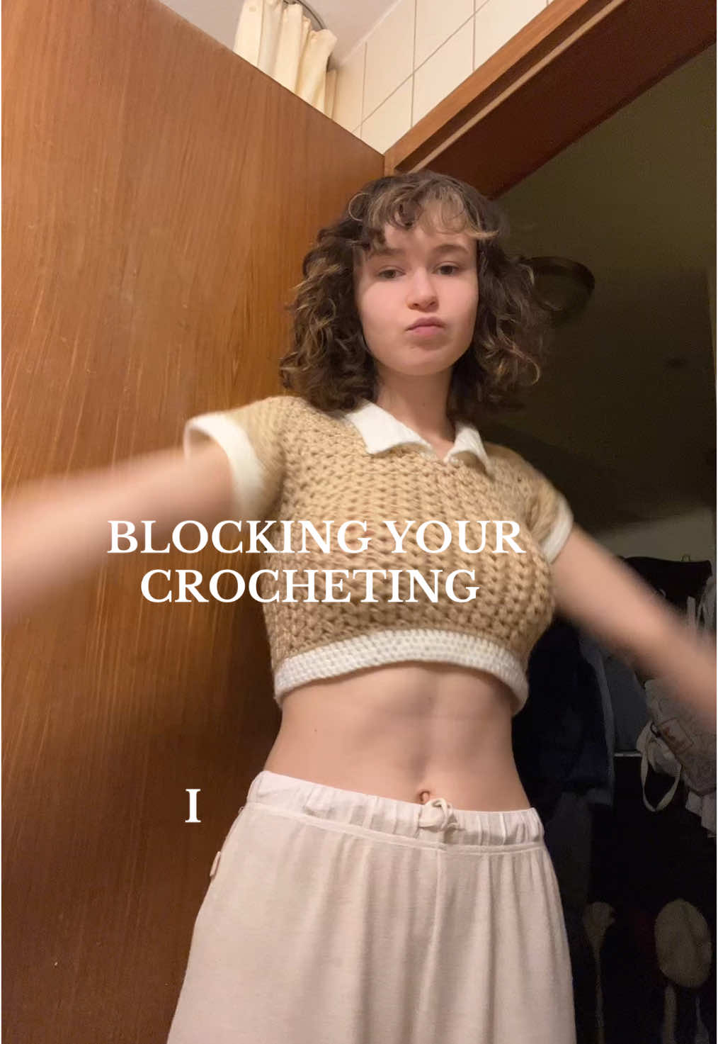 How to block your crochet project #blocking #crochetersoftiktok 