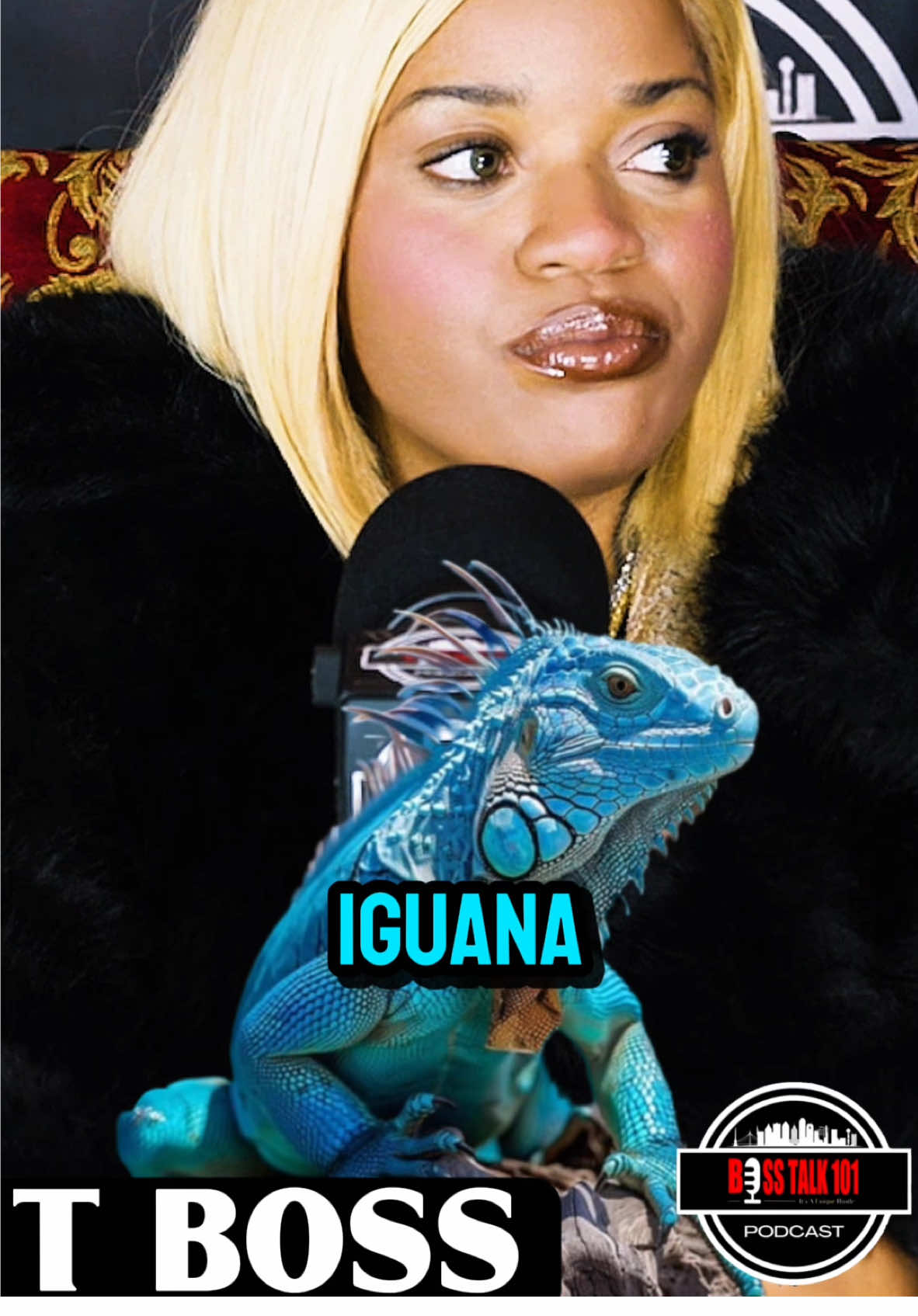 T Boss said she felt like she was gonna d*e after getting bit by her iguana.#podcast #bosstalk101 #fyp #interview #bosstalk #boss #conversation #boss #conversation #music #letstalk #iguana #beardeddragon #pets #reptile