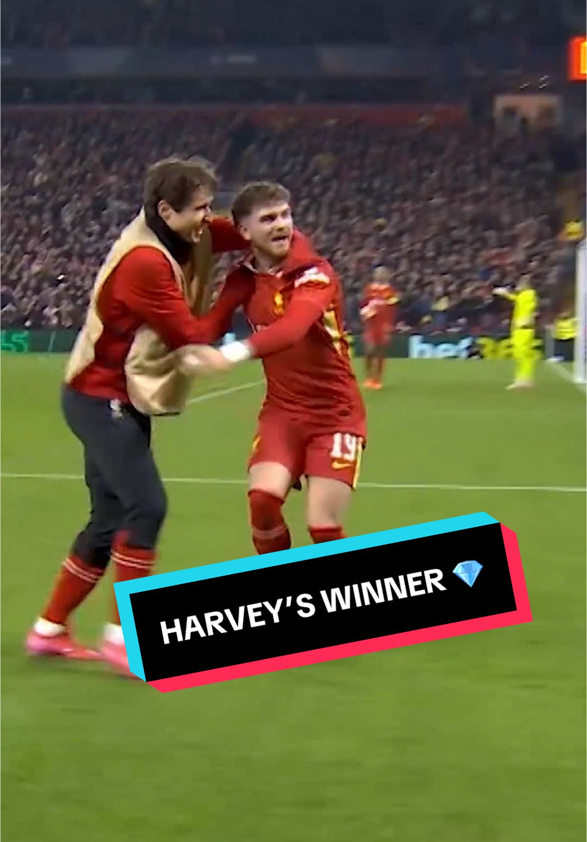 Harvey with the winner 💎 #lfc #liverpool #ucl 