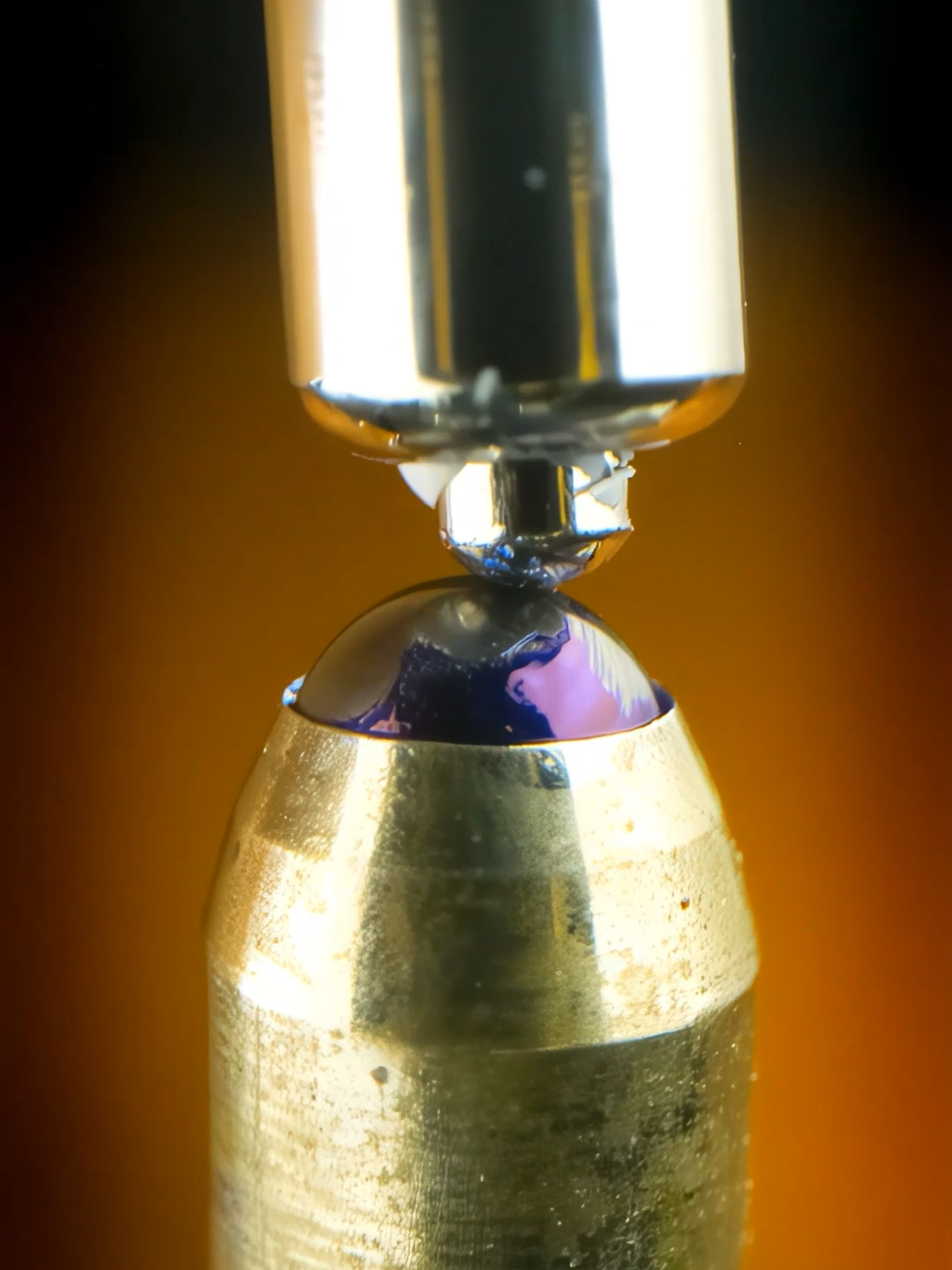 Corrector and blue pen in macro. 👀 via MacroBeasts
