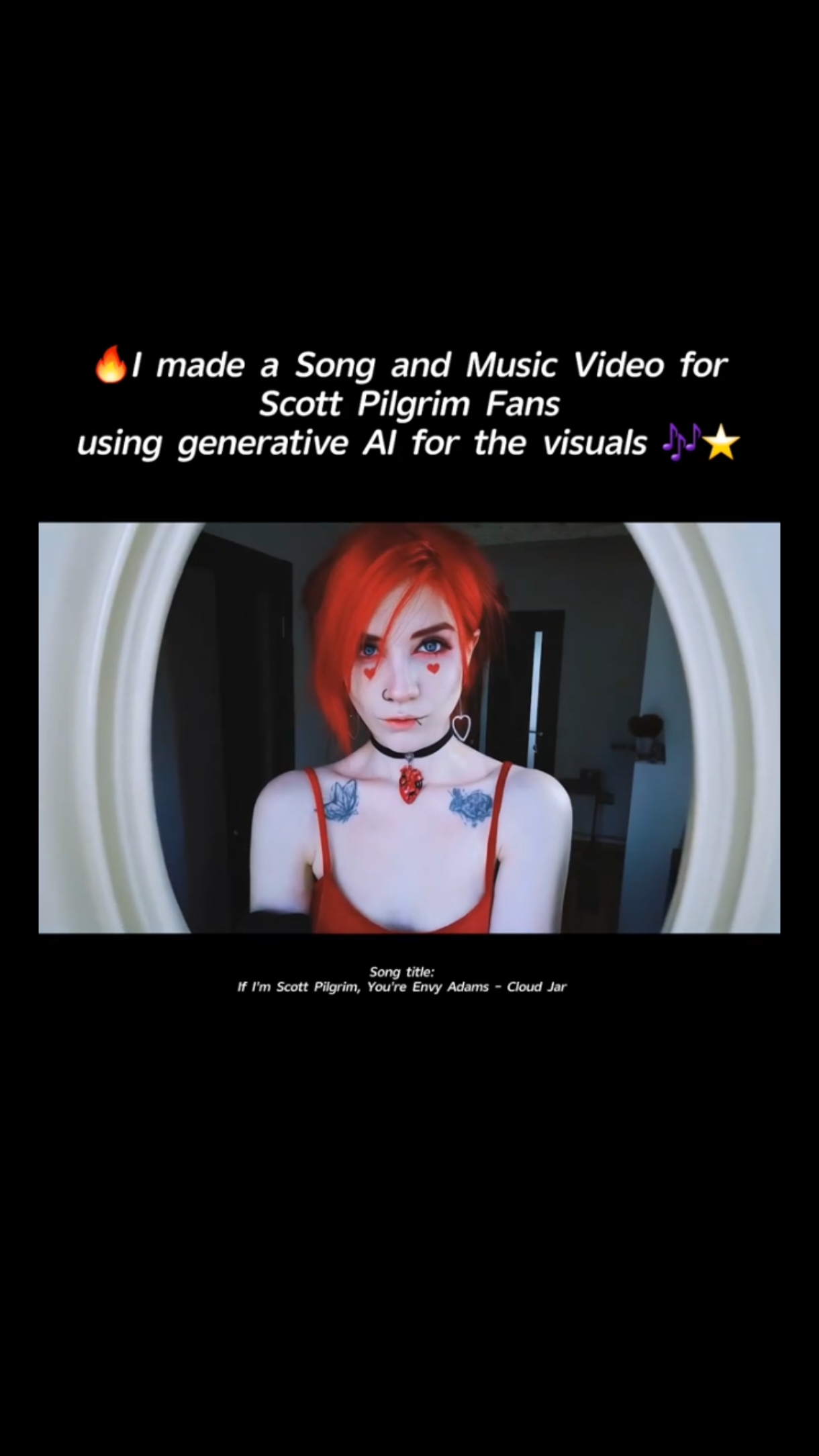 I've made 2 Scott Pilgrim Songs for Scott Pilgrim fans actually, go find em! .✨️👁🎞🎧🎶 . #alt #alternativemusic #punk #punkrock #altrock #baddiecore #moancore #cloudjarmusic #ifimscottpilgrimyoureenvyadams #scottpilgrimmusic #envyadams 