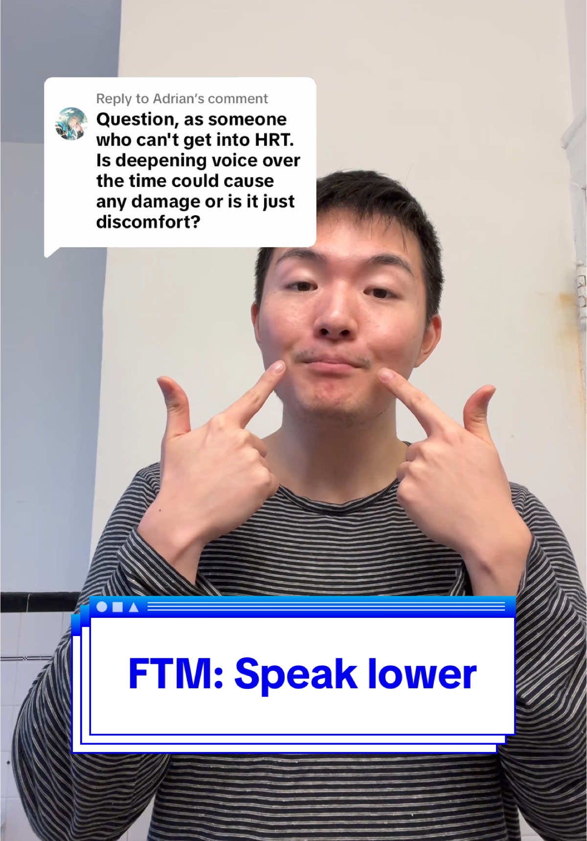 Replying to @Adrian how to speak lower without damaging your voice #genderaffirming #ftm #voiceacting 