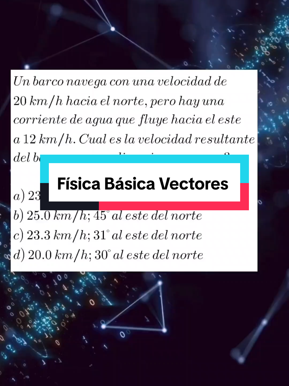 Física Básica Vectores #estudiantesuniversitarios #fisicauniversitaria #matematicafisicaquimica #fisicatiktok #fisicamecanica #fisicavectores 