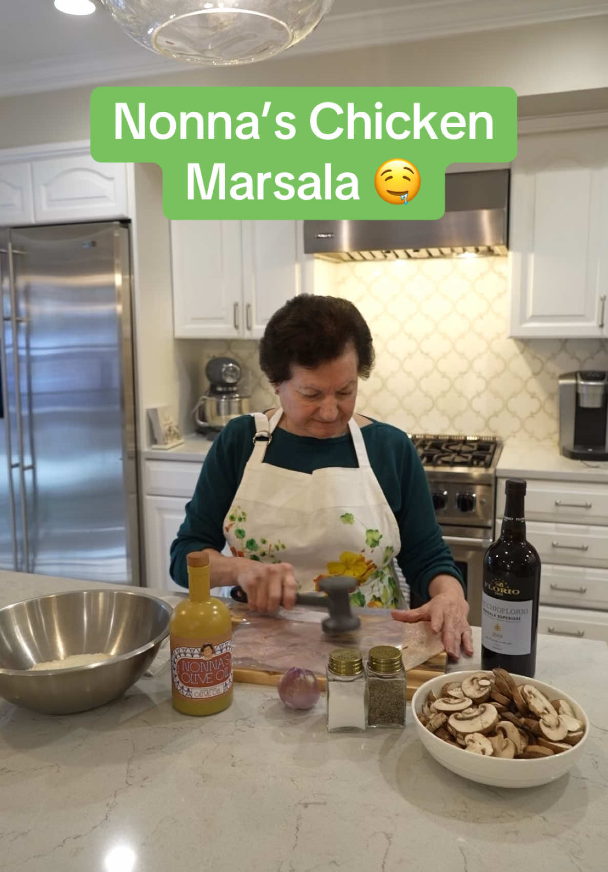Nonna’s homemade chicken marsala 🍗🍄‍🟫🇮🇹 #nonna #homemade #chickenmarsala #italian #trending
