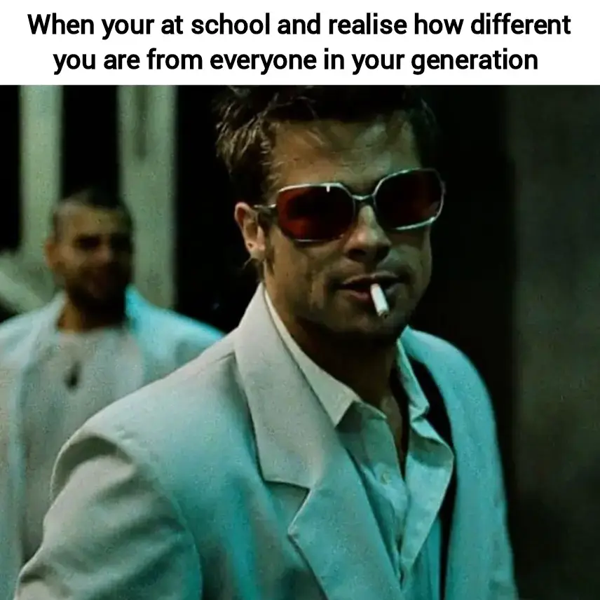 #fyp #real #tylerdurden #fightclub #relatable #literallyme #delusional #personality #insomnia #schizophrenic #thisgenerationsucks #different #beyou #tylerdurdenstyle 