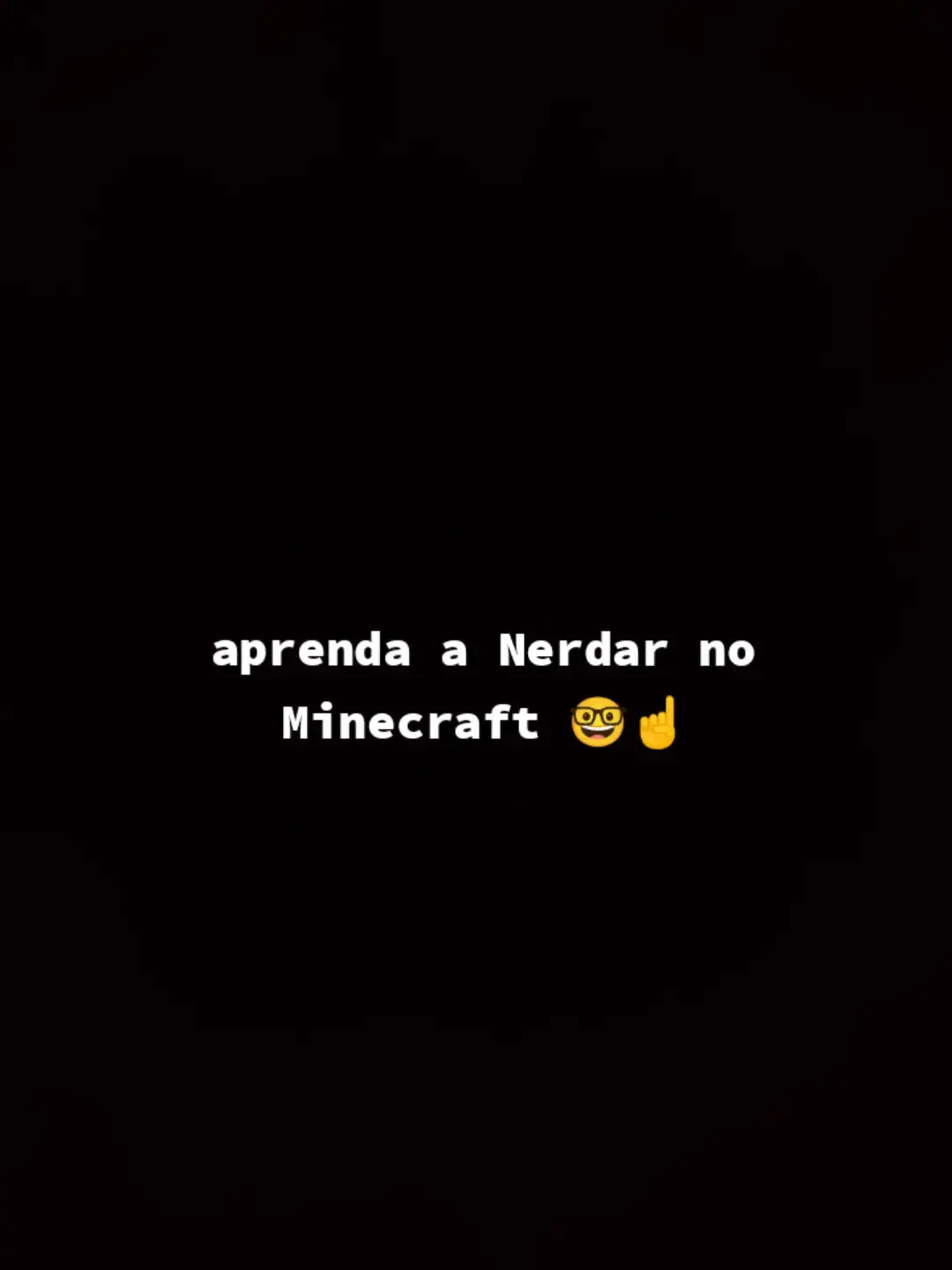 Como jogar Minecraft de forma NERD 🤓☝️#Minecraft #fy #Sigma #tutorial 