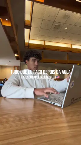 Tudo que eu faço depois da aula estudando nos EUA 🇺🇸 #faculdade #estadosunidos #brasileirosnoseua #college 