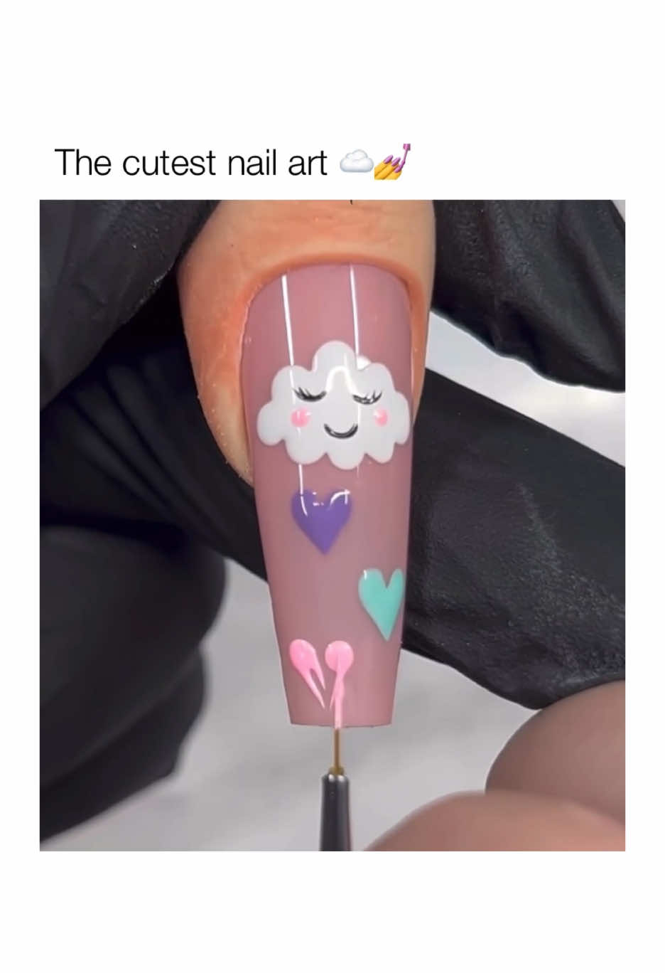 Tag a friend that would love this😍 @Fiepedersen.dk 🖤 Nail artist #nailart 