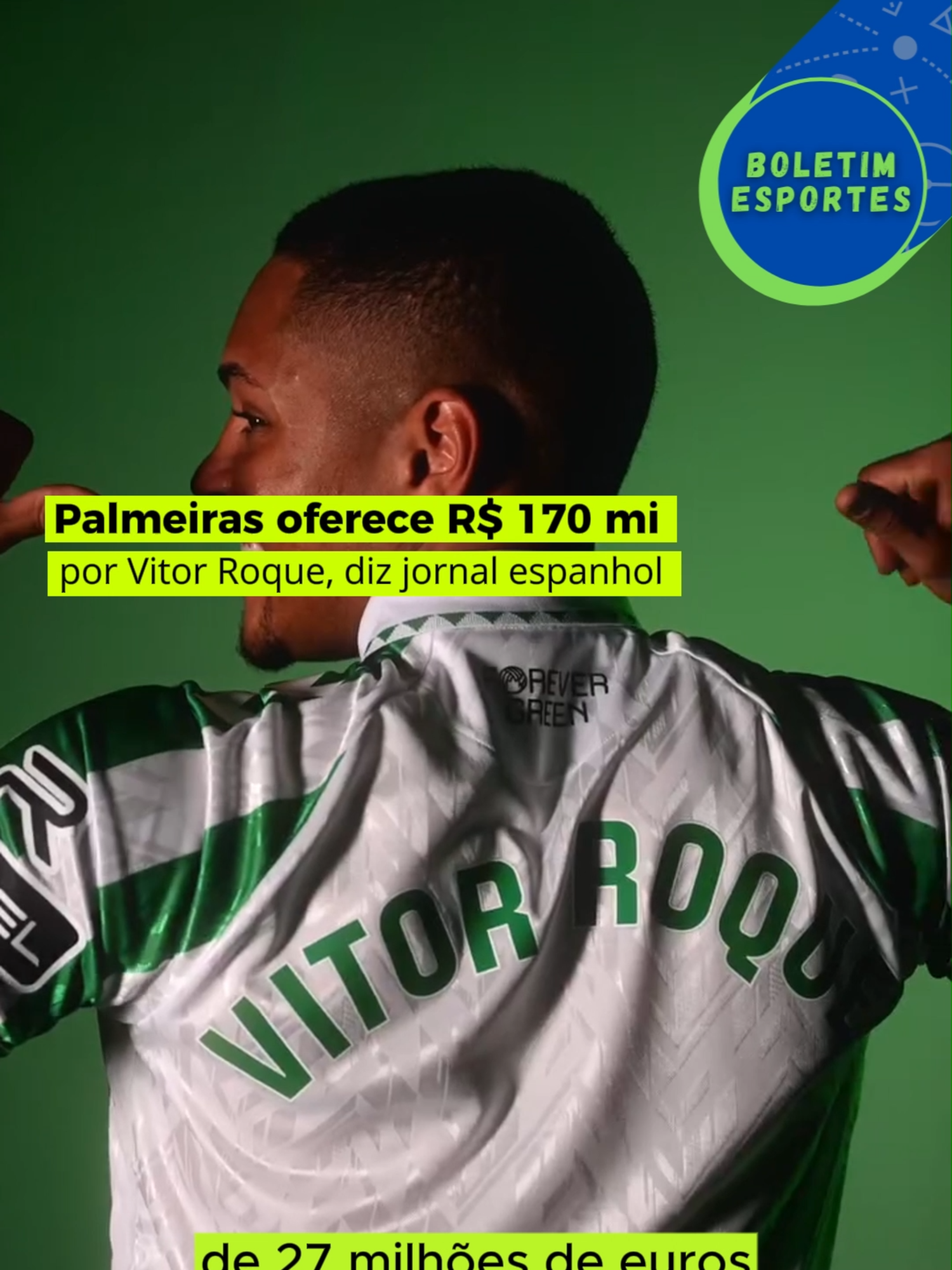 Palmeiras tenta Vitor Roque com oferta de R$ 170 milhões, diz jornal espanhol . . . #news #jornalismo #noticias #esporte #futebol #palmeiras #barcelona #vitorroque #jogador #clubes #time #contratação #proposta