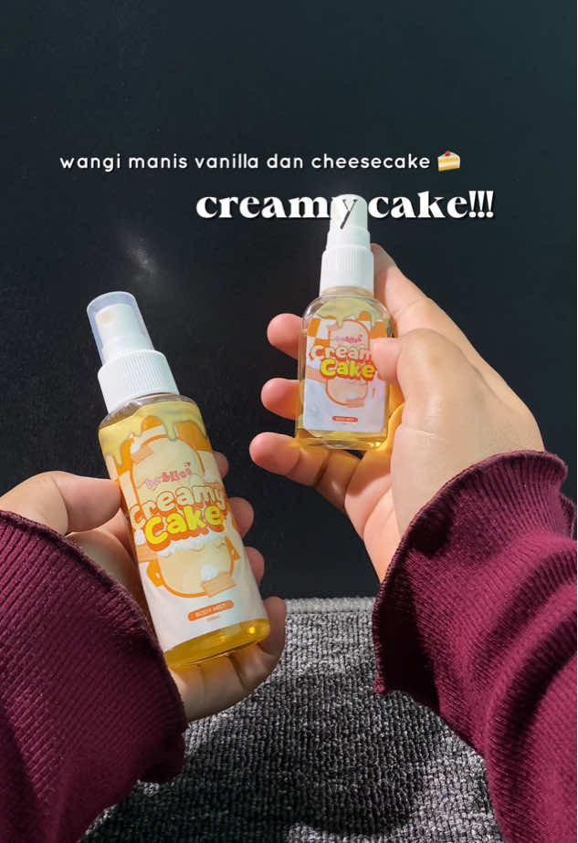 yang suka manis kue kue sini deh cobain bodymist creamy cake ini 🤏🏼 #bodymist #bodymistbebliss #bebliss #masukberandafyp 