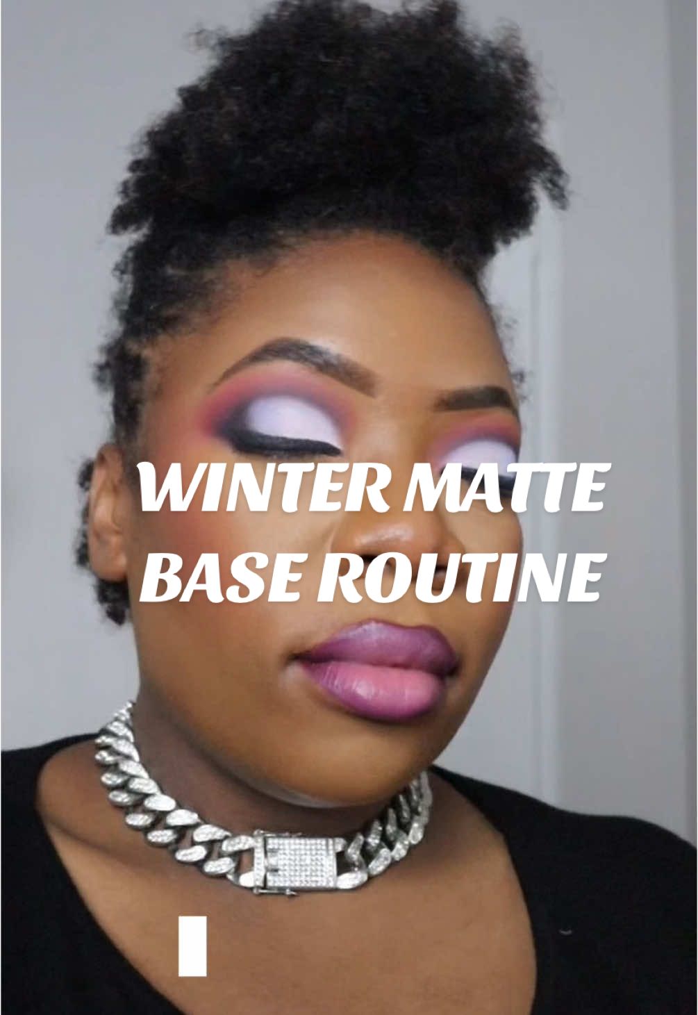 Who else loves a good matte face in the winter ❄️ 💁🏽‍♀️  #makeuptutorials #baseroutineblackgirl #baseroutine @Lancôme @Sephora Collection @elfcosmetics @Nicka K New York Official @Morphe Cosmetics @Black Radiance 