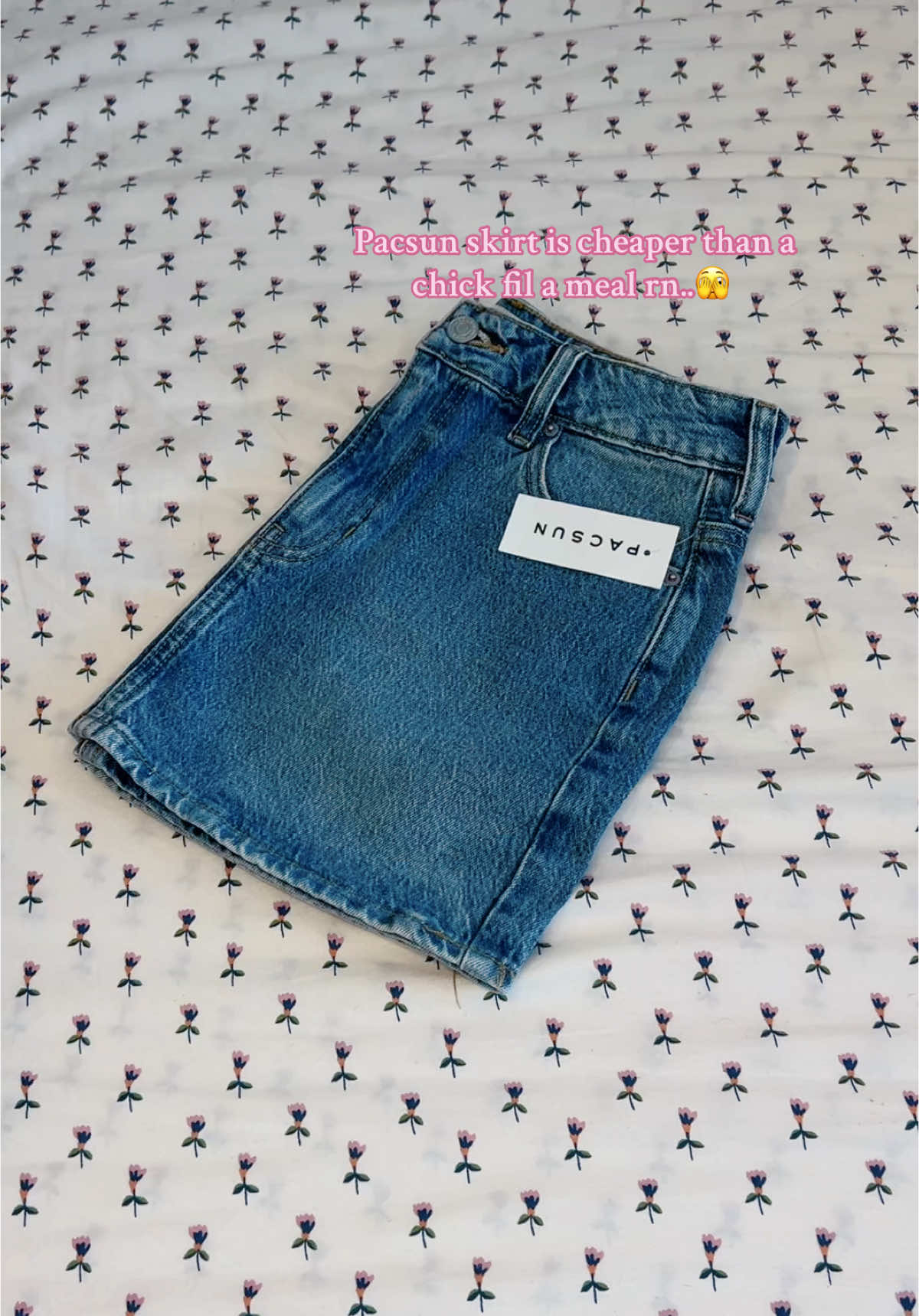 get it while it’s still on SALE!!💕🌸💓💐 #pacsun #pacsunskirt #skirt #jeanskirt #denim #jean #miniskirt #miniskirtoutfit #outfit #cuteclothes #trendingclothes #viralvideo #fyp #affordablefashion #fashion #style #musthaves #cute #shopping #women #womensclothing #backtoschool #skirts #ootdfashion #tiktokshop #tiktokshopfinds #tiktokpartner #tiktokmademebuyit #sale #deals #foruyou #jeans #tiktokban #tiktoknews #news #media #breakingnews 