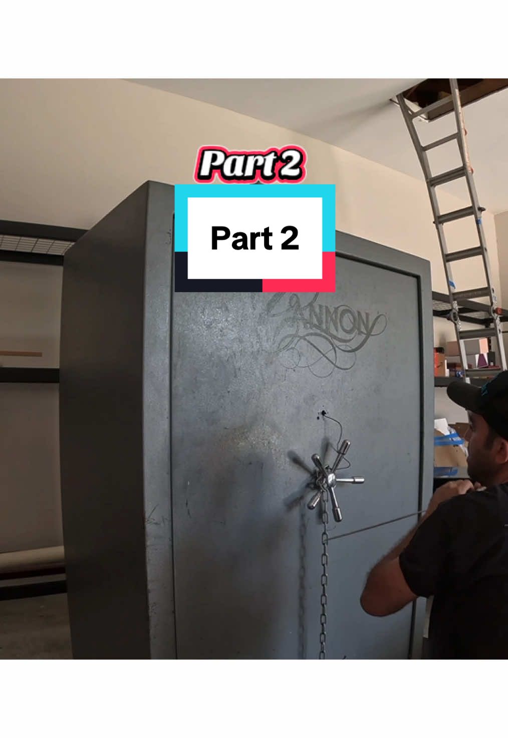 Part 2: bought a house on foreclosure, and he found 2 nice safe in the garage. One are opened and second one he has no idea what inside. #foreclosure 