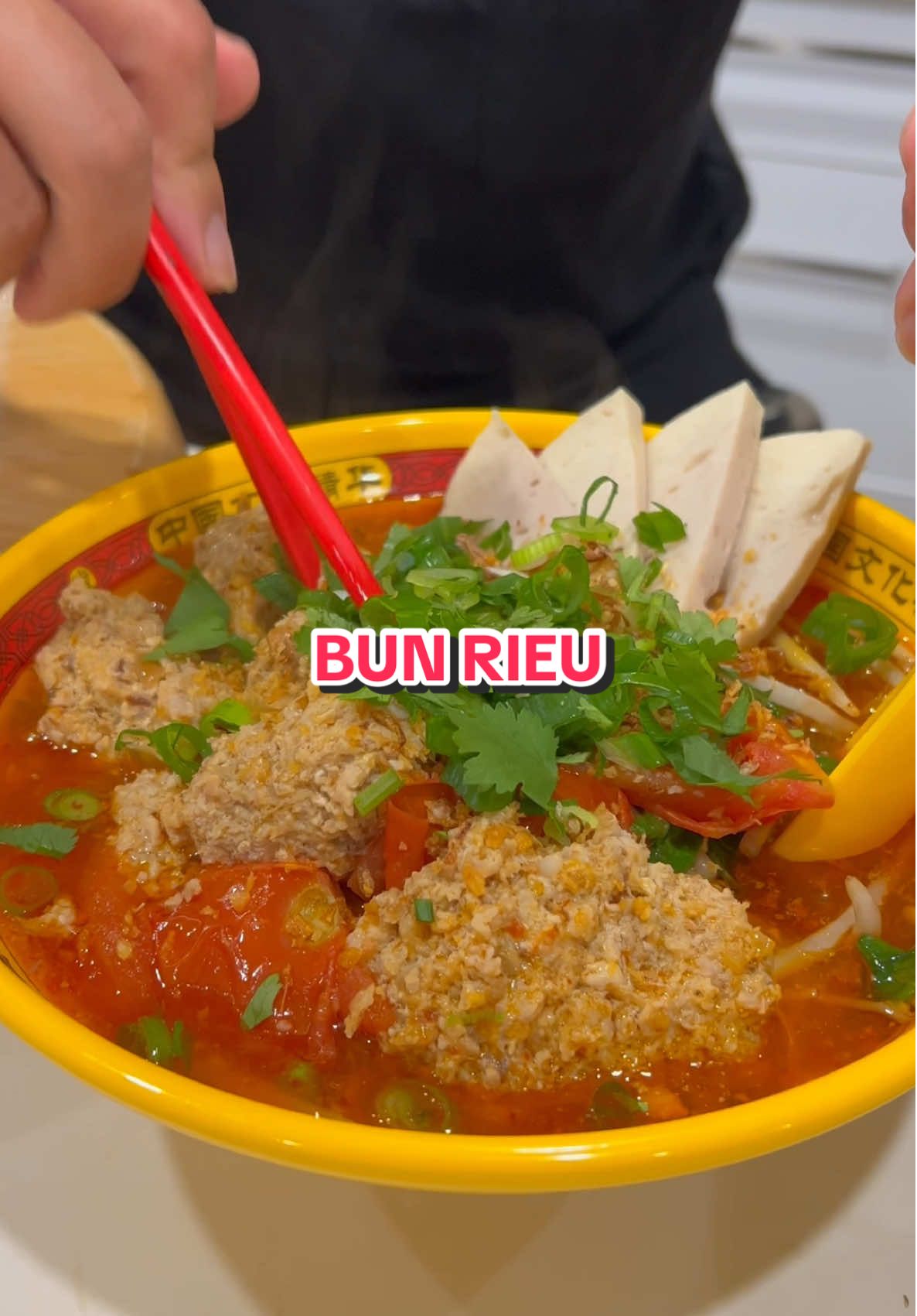 Vietnamese soup Bun Rieu just like my Viet Ex girlfriends mum. #vietnamese #soup #noodles #yumyum 