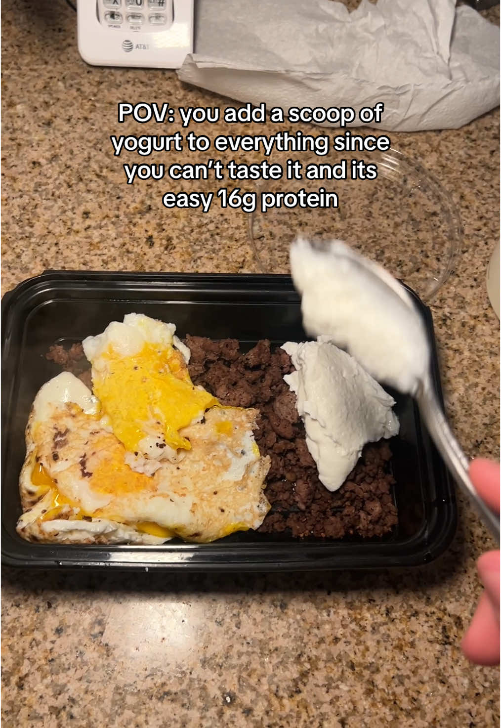 easiest protein hack 💀 #protein #greekyogurt #highprotein #juiceditup @Cal AI  