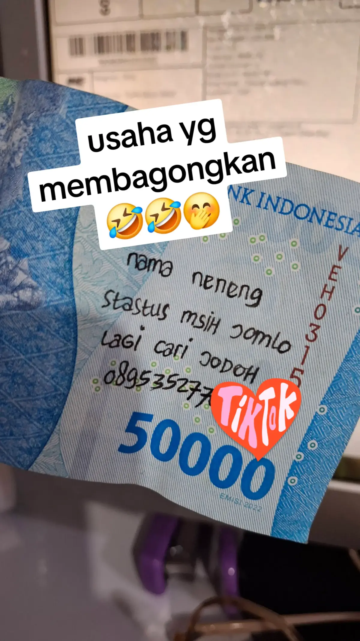 dibikin ngakak pas ngentry😃😃cuss wawa yg nerima duwit ini yaak😃💃💃#kontenlucu #soundngakak 