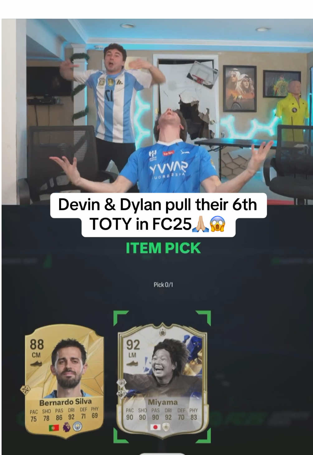 BANNGGGG #devincaherly #devinanddylan #gaming #fc25 #fifa #packopening #TOTY 