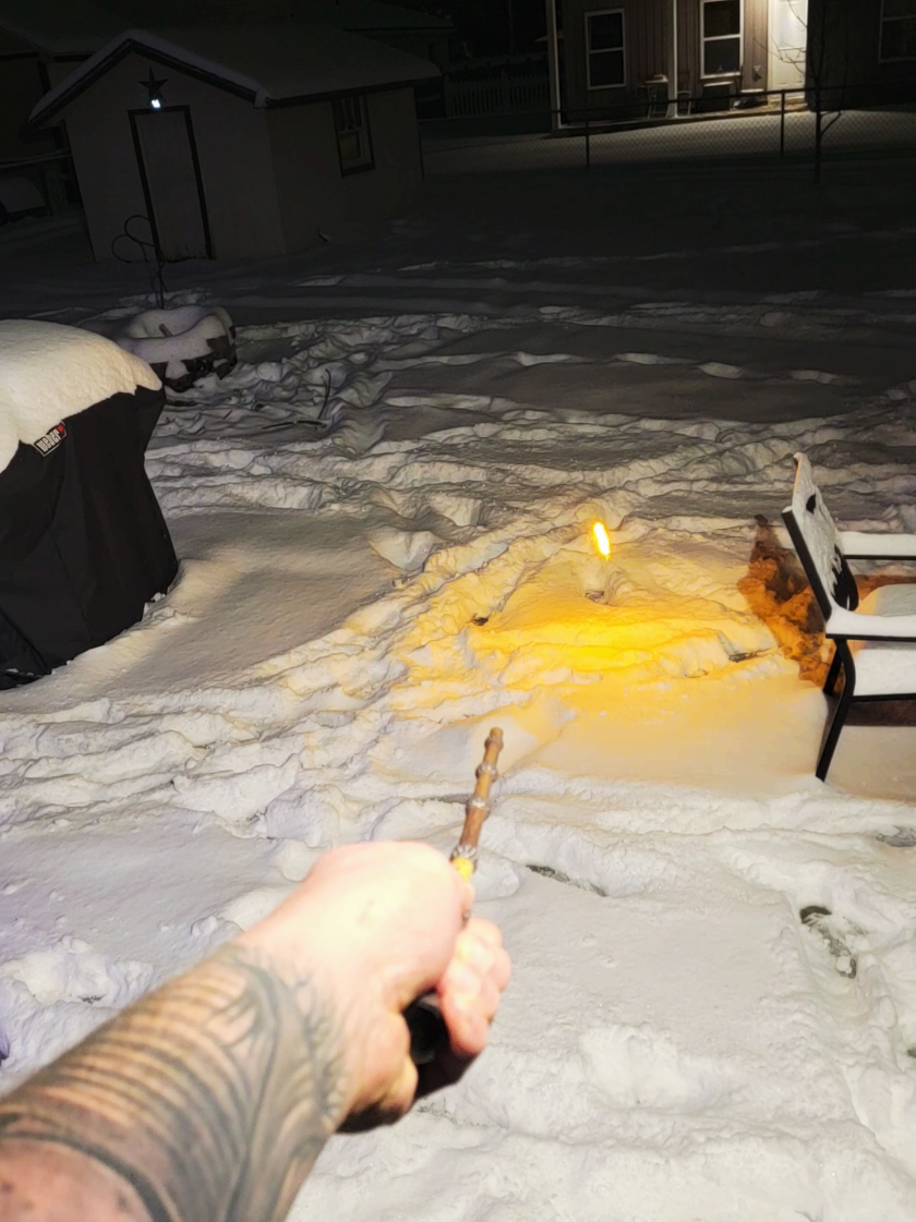 I've had enough of all this snow! #wand #firewand #harrypotter #snow #snowday #fyp #fypage 