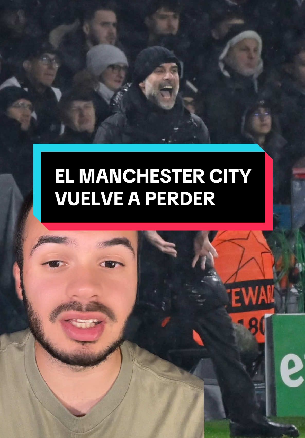 El Manchester City vuelve a perder🤯 #manchestercityfans #mancityfc #pepguardiola #guardiola #psgfans #parissaintgermain #greenscreen 