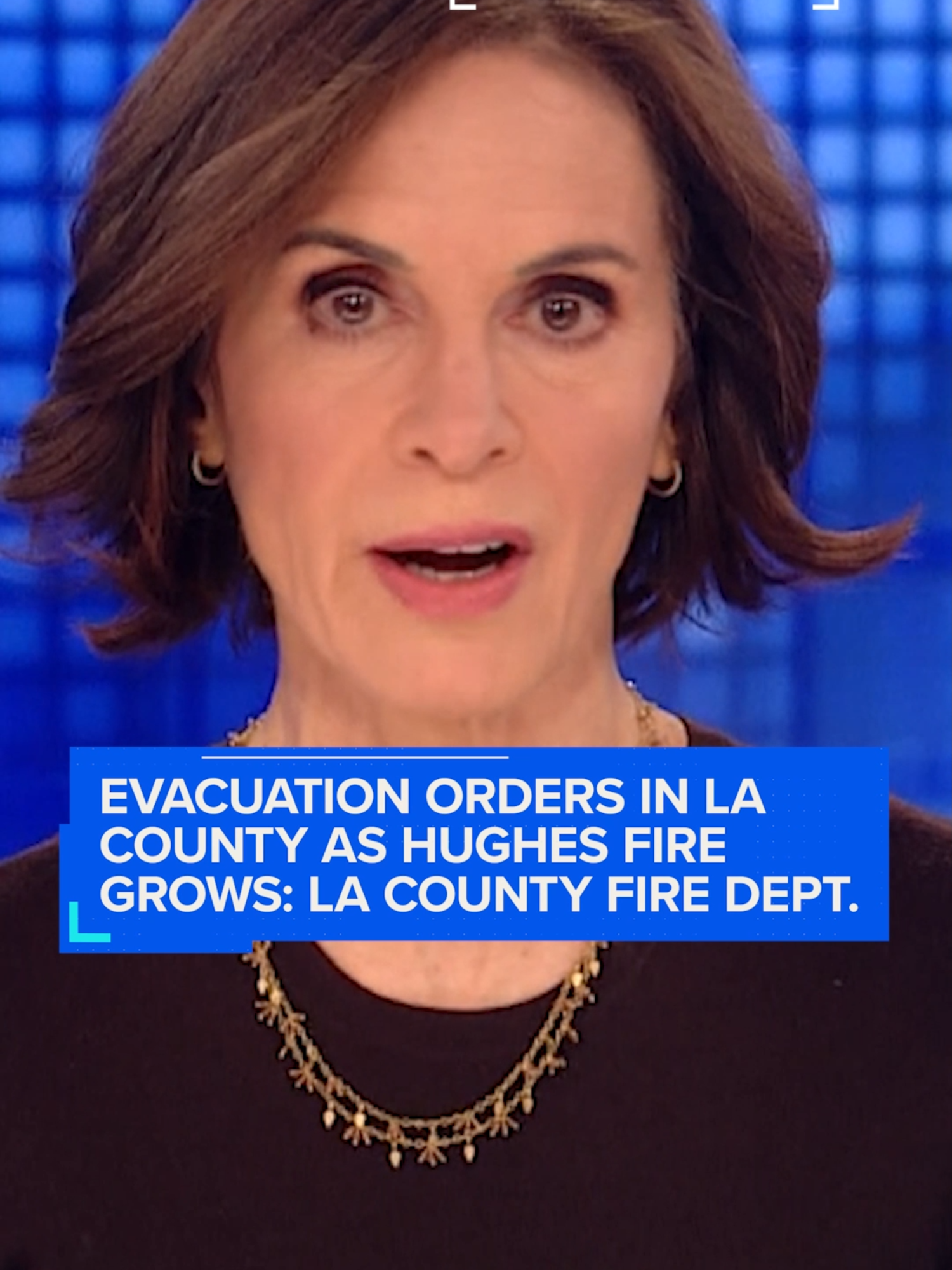 The Hughes Fire has already torched more than 5,000 acres in the mountains of northern part of Los Angeles County. L.A. County Fire Department public information officer Sheila Kelliher tells #ElizabethVargasReports structures are in danger and more evacuations should be expected.