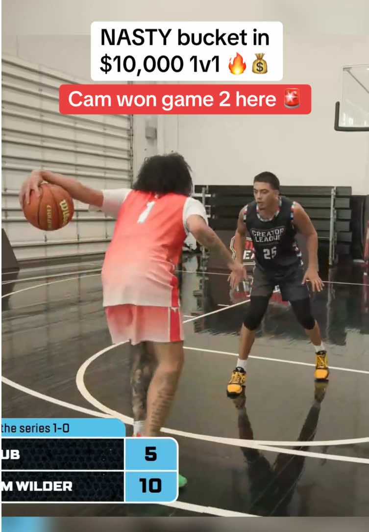 Best of 3 games for $10,000 between Cam Wilder and JDub 🍿🏀 @Creator League #camwilder #jdub #basketball #basketballhighlights 