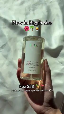 More Vacation in bottle 🍍🍹Now in Bigger size 🦩  #OUAI St.Barts Hair&Body Mist 🌺Bring you to Tropical Paradise 🌴 #ouaistbarts #ouaibodymist #ouaihairmist #ouaihaircare #ouaihairproducts #ouaistbartsmist #tiktokshopjumpstartsale #hairtok 