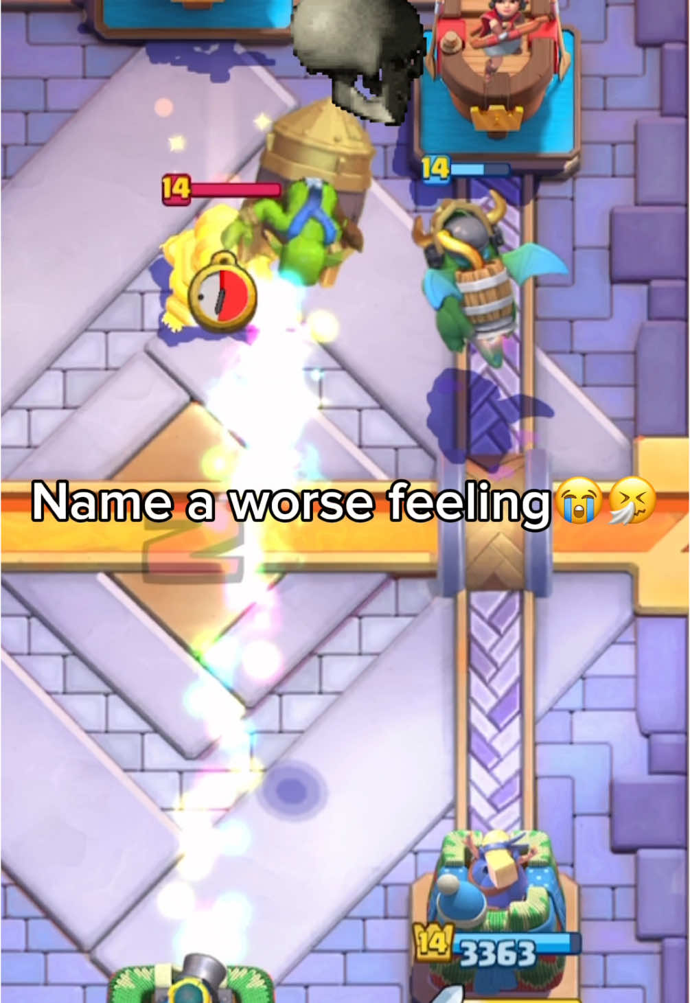 Name a worse feeling😭🤧 #clashroyale #satisfying #fy #foryo #clashroyalememes #fyp #clashroyaledaily 