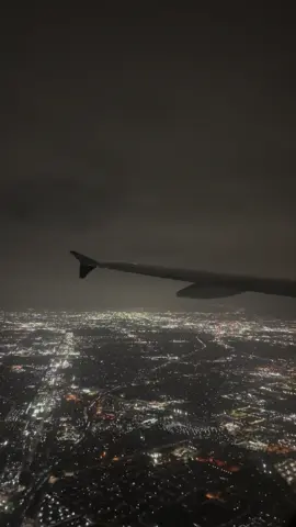 ✈️ 🌃                                              - #fyp #hollywood #plane #losangeles #airplane #flying #aesthetic #jazz #softmusic #views #night