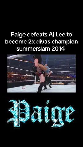 Paige defeats Aj Lee to become 2x divas champion summerslam 2014 