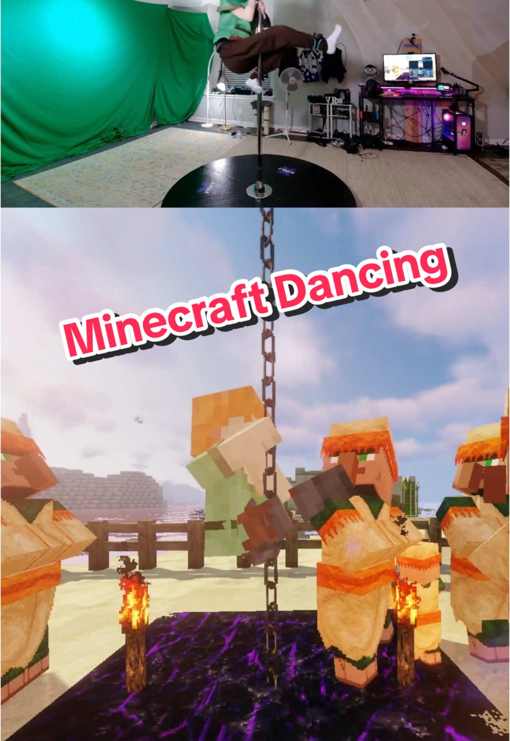 It’s so immersive #Minecraft #videogames #gaming #tech #dance 