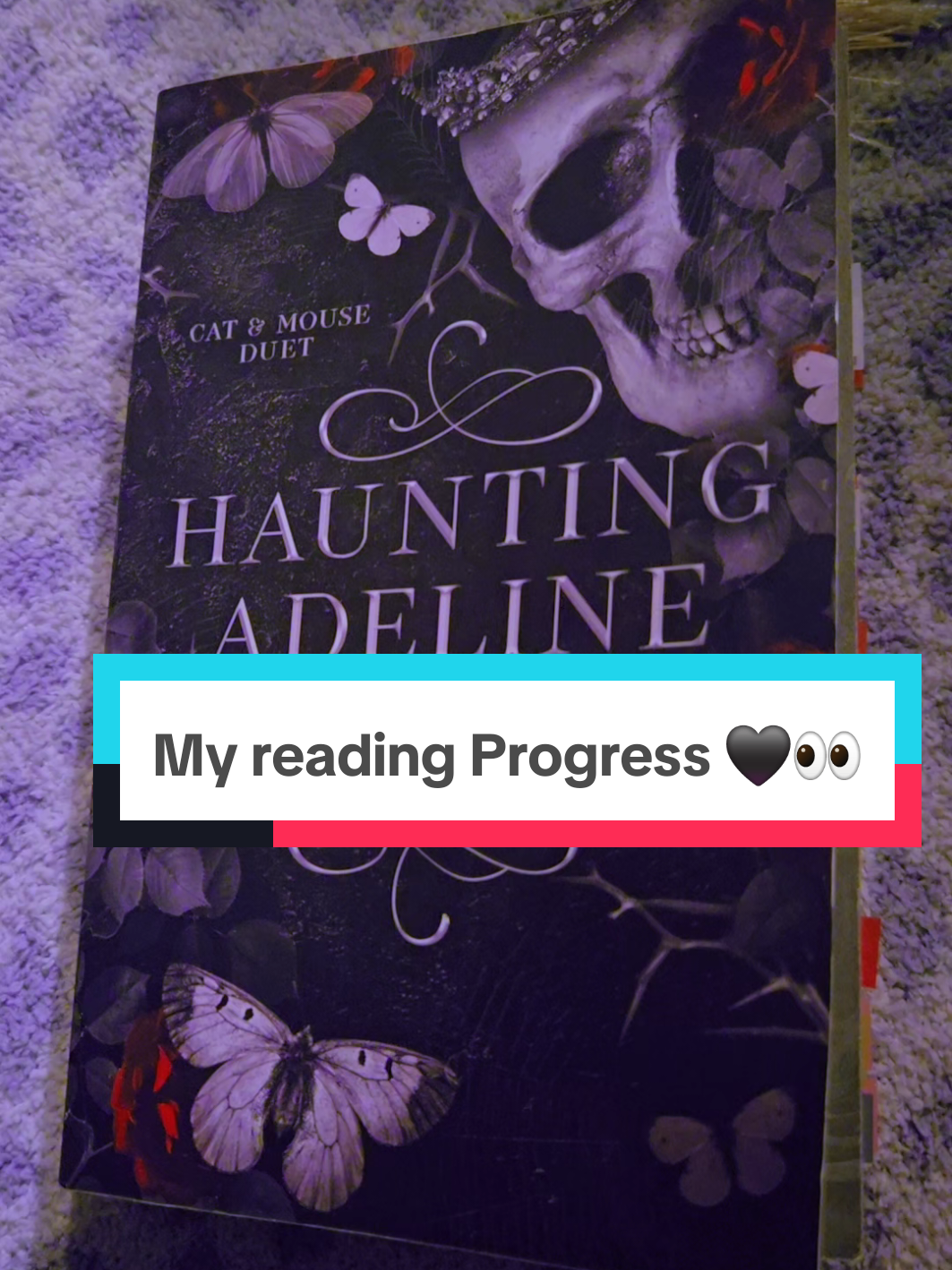 My reading Progress of hunting adeline 🖤👀😏#creatorsearchinsights #huntingadeline #darkromancereads #hdcarlton #hdcarltonauthor #huntingadelineduet #huntingadelinebyhdcarlton #BookTok #bookish #readingprogress 