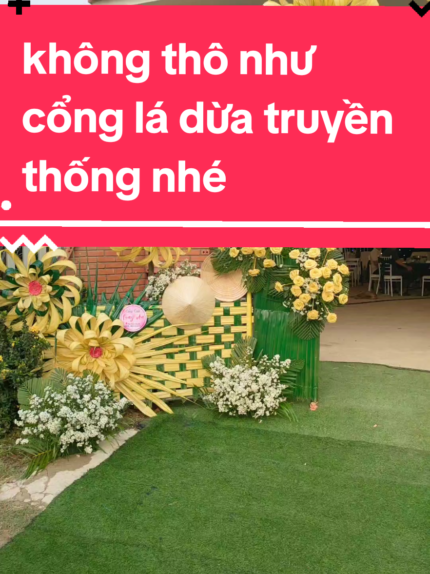 #congcuoirongphung #congcuoilongan62 #congcuoiladua #congcuoidep ...cổng lá dừa đậm chất miền tây .nhưng vẫn xinh và không bị thô nhé 