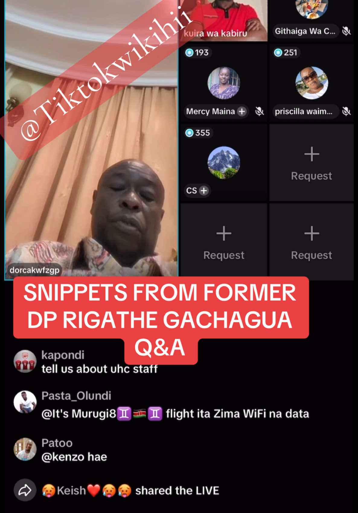 Former Kenyan DP speaks on TikTok #tiktokwikihii #tiktokkenya🇰🇪 #tiktokkenya🇰🇪🇰🇪🇰🇪🇰🇪🇰🇪 #fypkenya #kenyansintheusa🇰🇪🇺🇸❤️❤️ #rigathigacghagua #githaigasamuel1 #kenyans #wakenya 