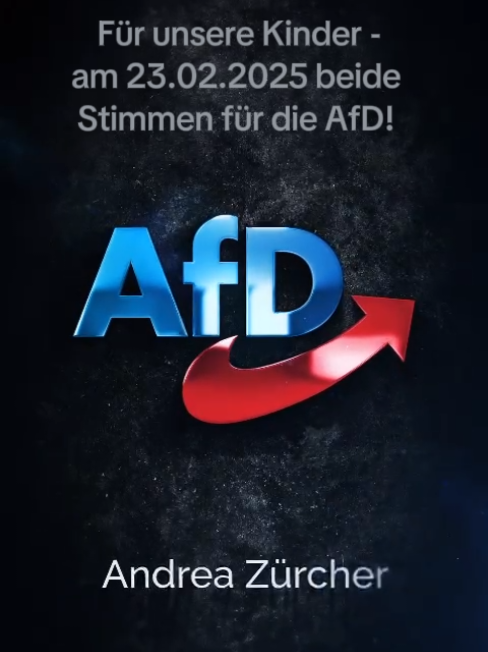 Zeit für die AfD! #andreazuercher #btw25 #alternativefürdeutschland 