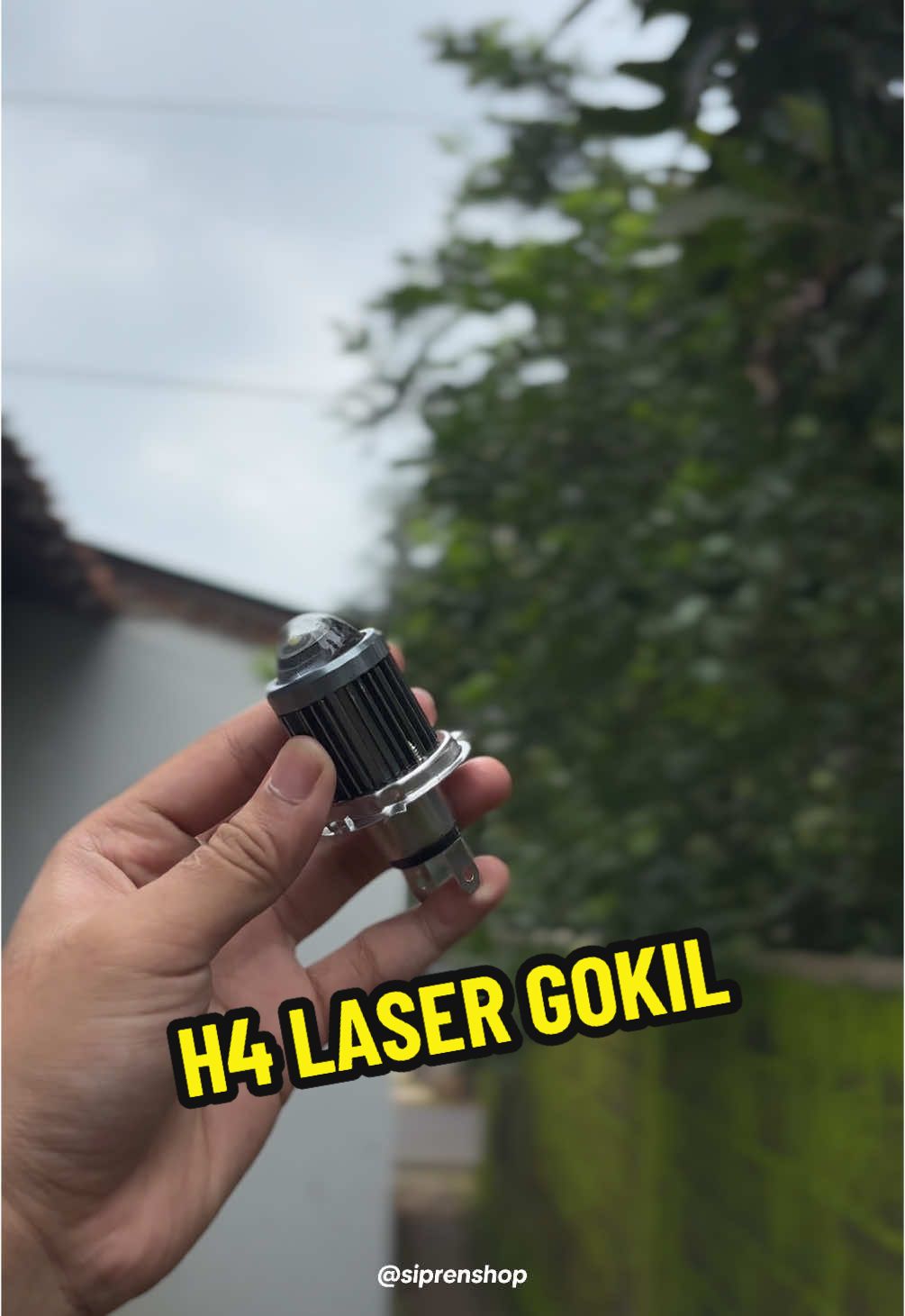 Gokil nih cahayanya h4 laser Ac/DC😍#led#fyp#xyzabc#lampu#lampusorot#sql#piwpiw#laser#h4