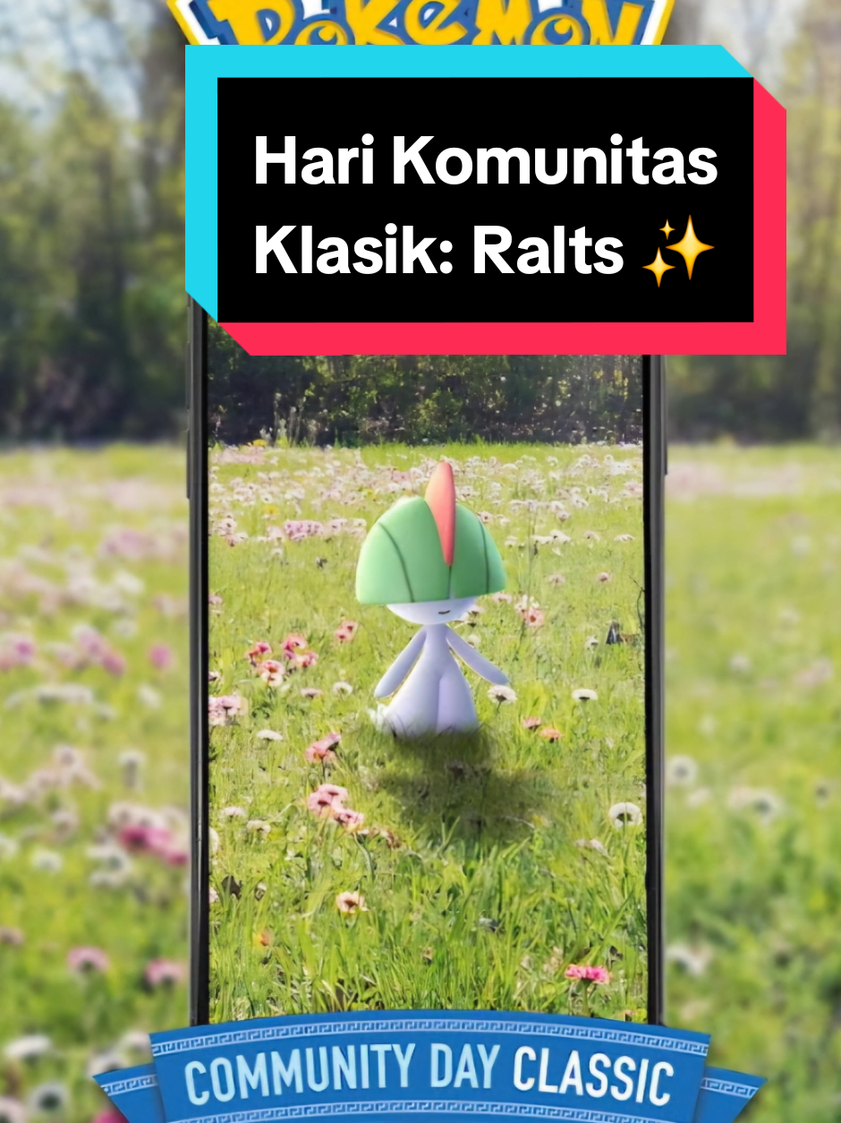 Hari Komunitas Klasik: Ralts di Pokémon GO ✨ #pokemongo #pokémongo #pokemongocommunityday #fyp #fypシ゚viral 