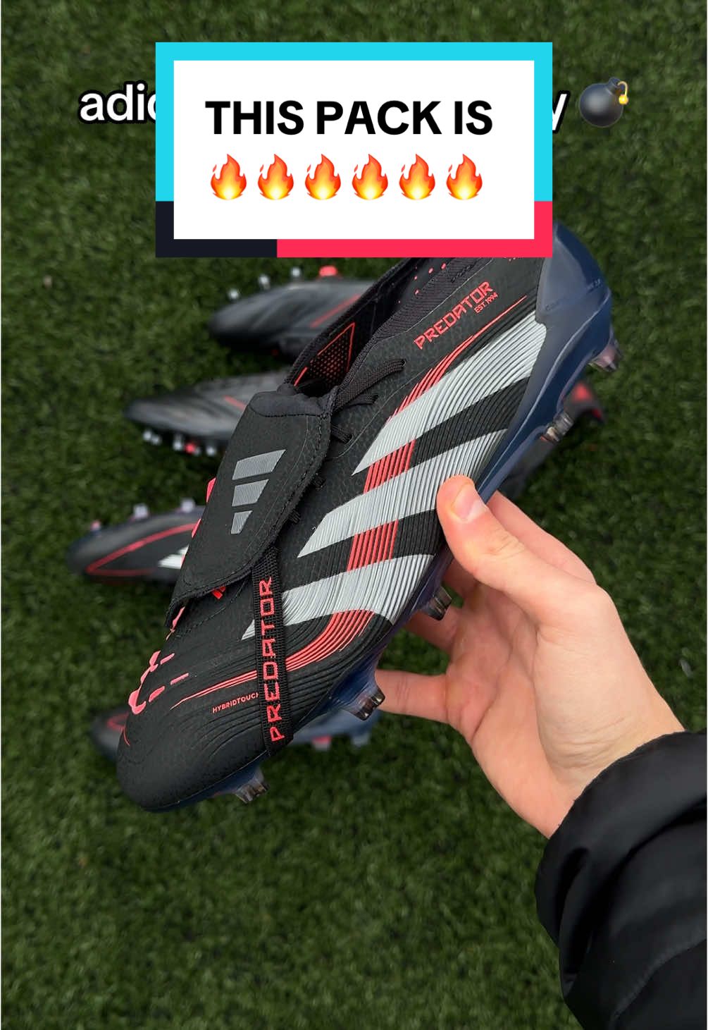 Tag a mate who only wears black boots 👀 #adidas #footballboots #adidaspredator #soccercleats 