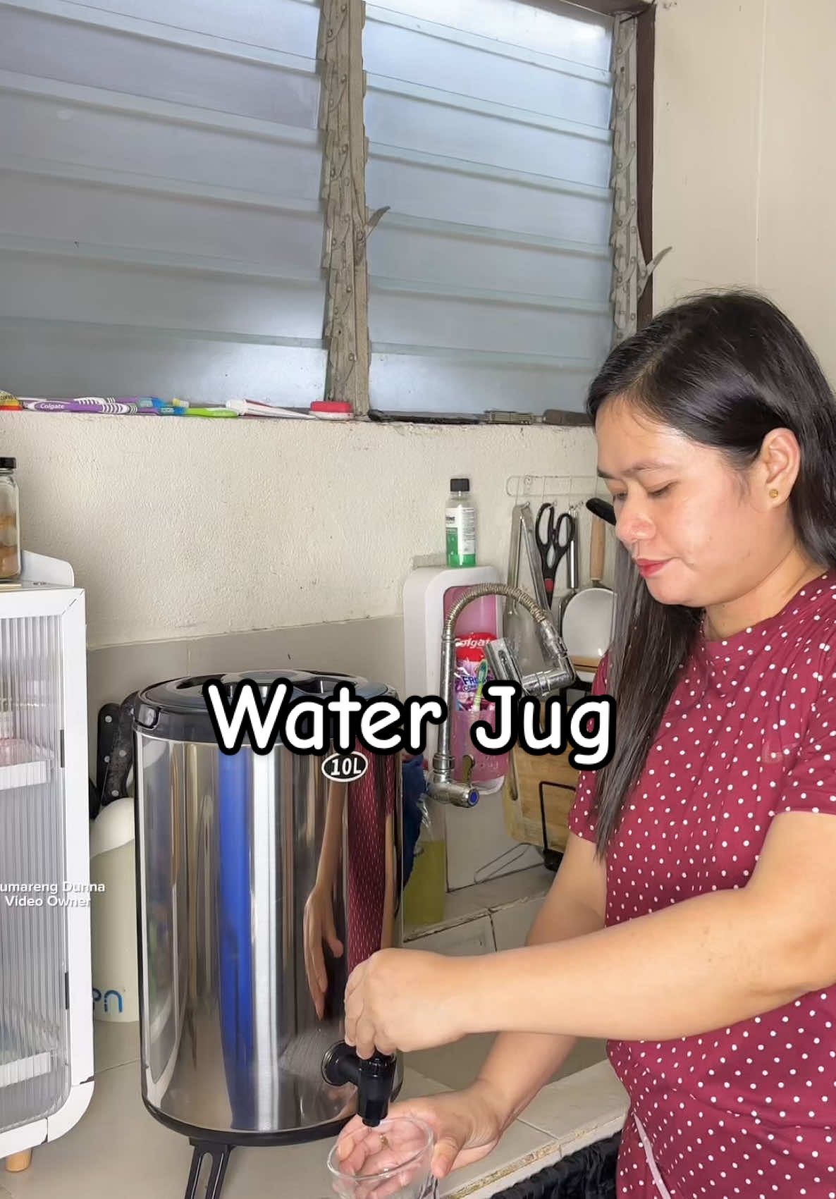 Anytime makakainom na kami ng malamig na tubig! #waterjug #thermosjug #bucket #stainless 