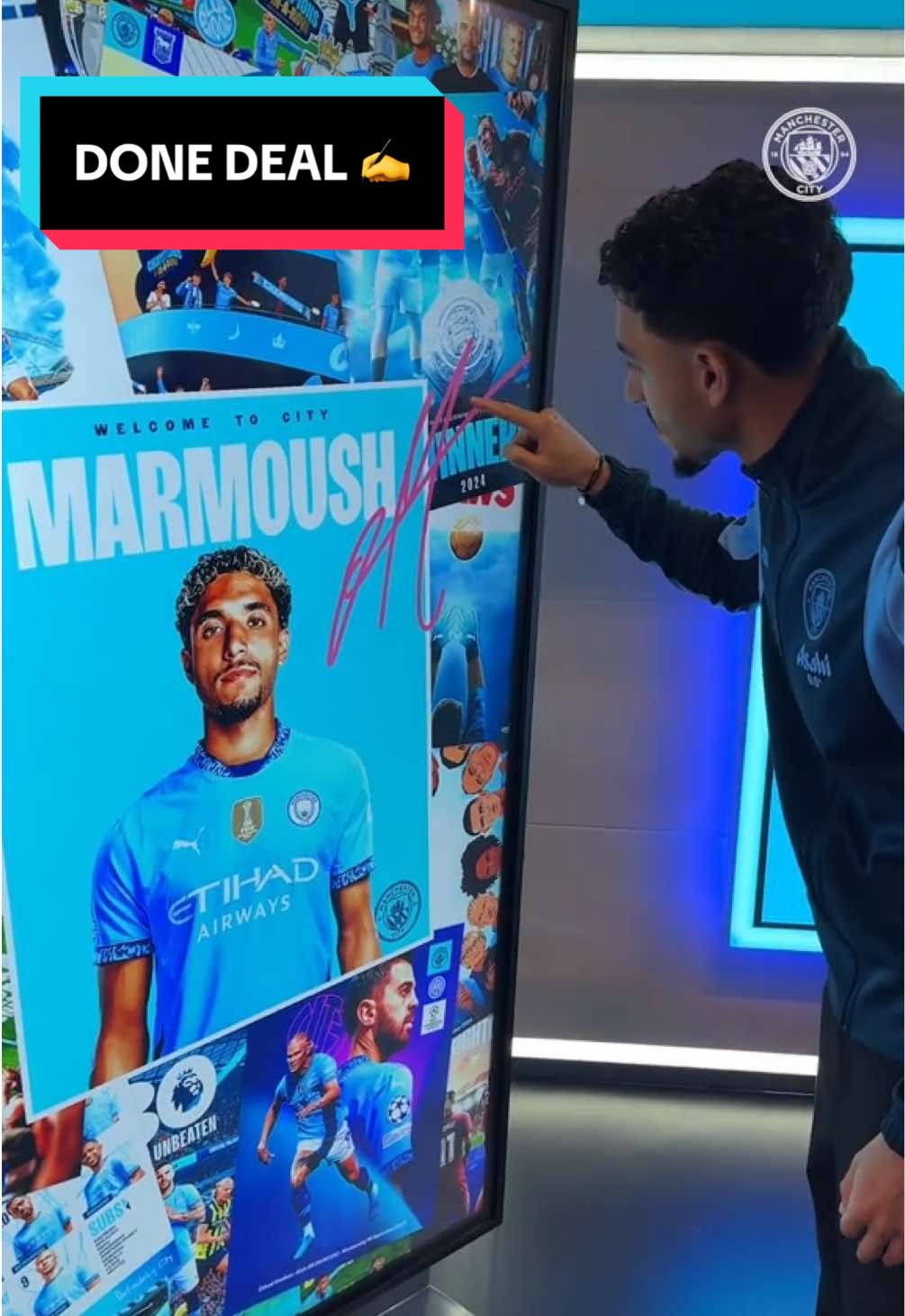 Done deal ✍️ #OmarMarmoush #ManCity #Football 