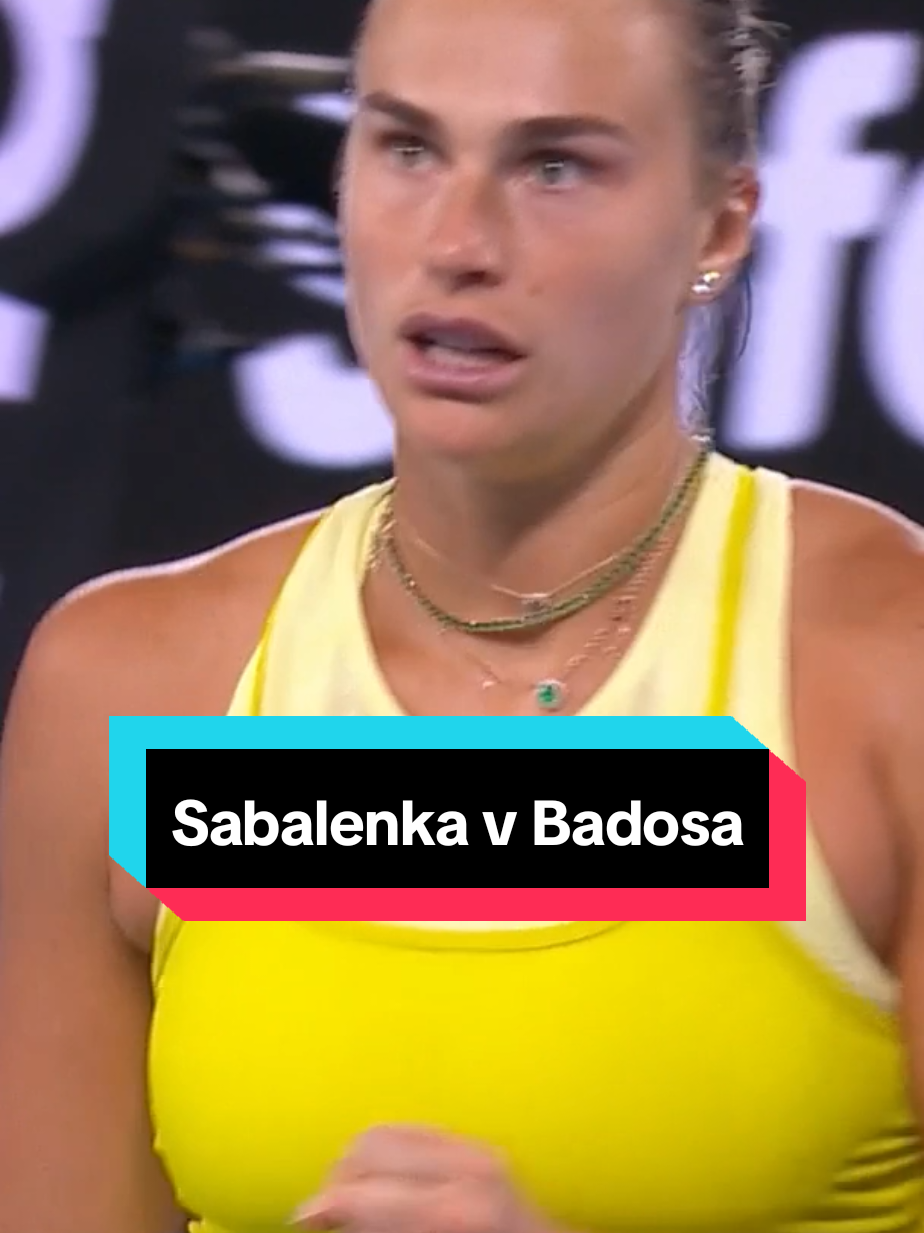 Sabalenka power! 💥 #AusOpen #Sabalenka #Badosa @ESPN @Wide World of Sports @Eurosport #wowow 