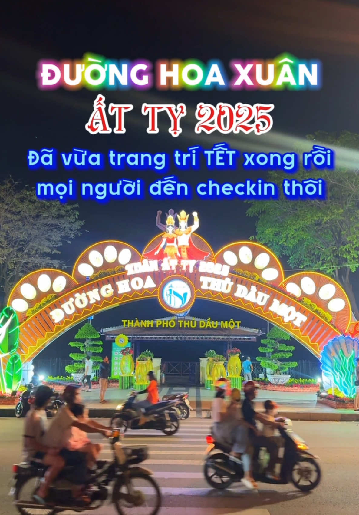 Đường Hoa Xuân ở sông Bạch Đằng đã xong rùi nè bà con ơi, cùng gia đình ra chụp ảnh Tết xuân Ất Tỵ 2025 thôi. #tet2025 #binhduong #dangdidaudo #dicungtiktok #canhdep #thudaumot #LearnOnTikTok 