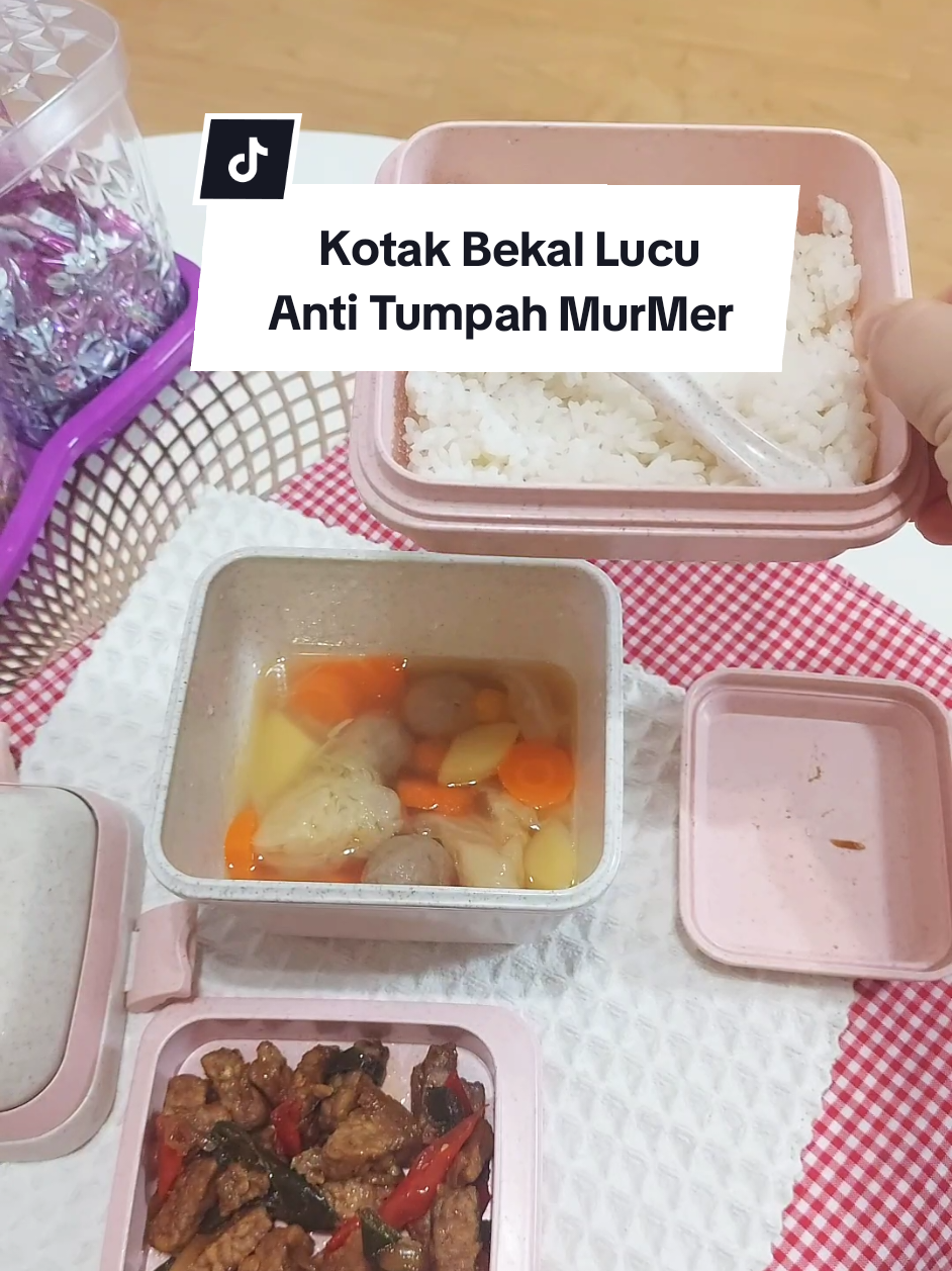 Membalas @iis120115 Kotak Bekal lucu gemes, anti tumpah anti bocor, harga murah meriah nih. Kotak bekalnya ada 3 tingkat. Belinya di keranjang kuning ya #kotakbekal #kotakbekalmurah #kotakbekalantitumpah #kotakbekalanak #kotakmakan #kotakmakanmurah #lunchbox