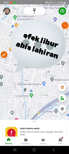 zoonkk narik ny efek libur 2 minggu#ojolmrt #gojekindonesia #gojekvietnam #gojekdepok #gojek 