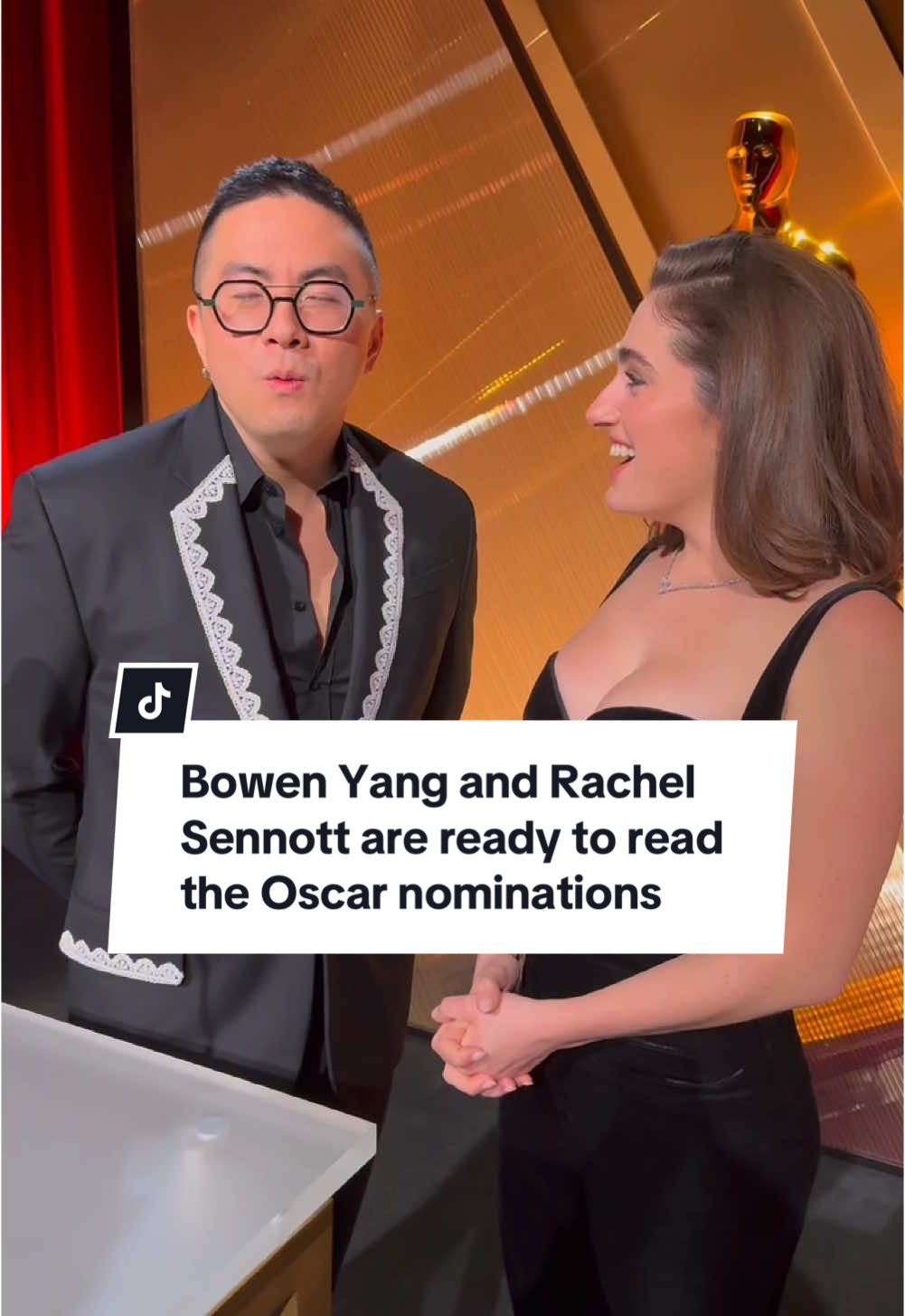 Happy Oscar nominations day, America! #BowenYang and #RachelSennott will read the nominees for the 97th Academy Awards LIVE on GMA at 8:30am EST. Tune in! ✨ #oscars #academyawards #oscarnominations 