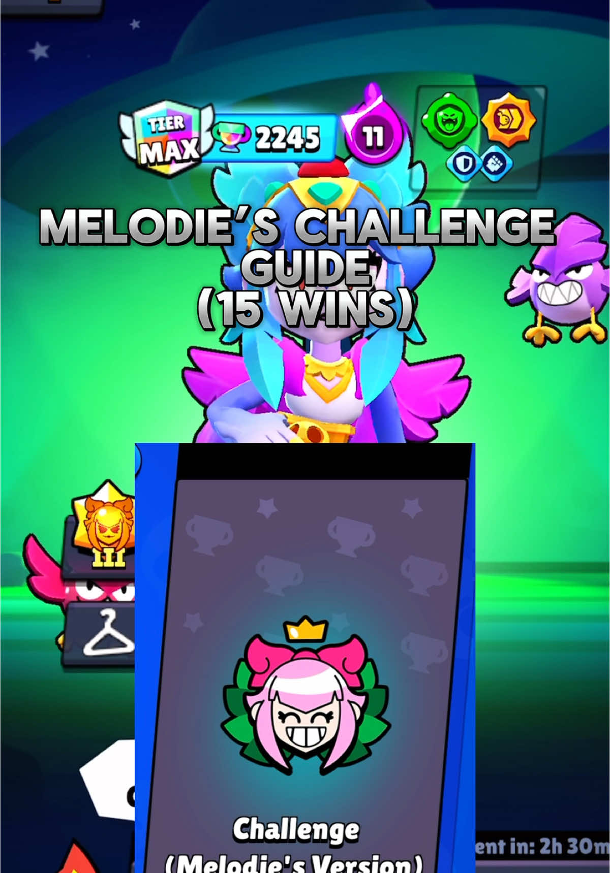 Melodie’s Challenge Guide 🏆 #brawlstars #challenge #melodie #guide 