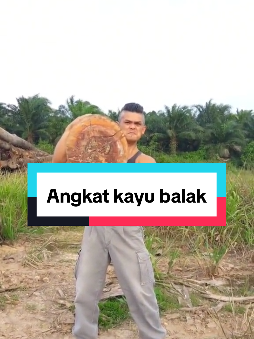 Cabaran angkat kayu balak,senang tapi...#ketawangakak #bikinngakak🤣🤣 #ironheadslay #viral #fyp 